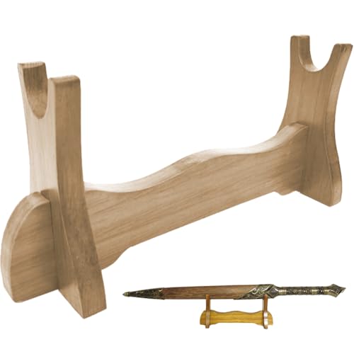 Zghhc Schwertständer Aus Holz, Einstufiger Samurai-schwertständer Aus Holz, Klingenhalter, Dolch-display-ständer, Kurzer Schwertständer Für Das Heimbüro