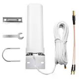 4G LTE Antenne SMA Stecker Außenantenne Omnidirektionale SMA Antenne Kompatibel mit 3G 4G Router Modem Wasserdicht für Router Mobile Hotspot Drahtloses Heimtelefon