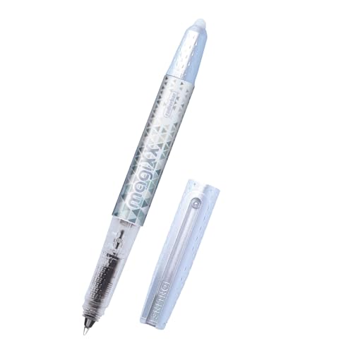 Online magiXX radierbarer Tintenroller Weiß mit Tintenpatrone I Rollerball mit 0,7mm Strichstärke I inkl. 1x Patrone blau I radierbarer Stift für Schule, Uni und Büro I thermosensitive Tinte