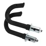 SOESFOUFU 1 Paar Einstellbare Heavy Duty Leiterhaken Verlängerbare Stabilisatoren für Dachwartung und Hocharbeiten Sicherer Halt Nassen Umgebungen mit Antifallmechanismus für Garagen und