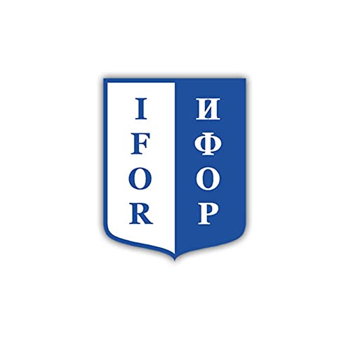 Aufkleber/Sticker IFOR Truppen Militär ISAF Wappen Abzeichen 7x6cm A1752