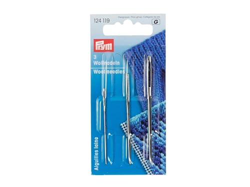 Prym 124119 Stricknadeln ohne Spitze, Nr. 1,3,5, Gold