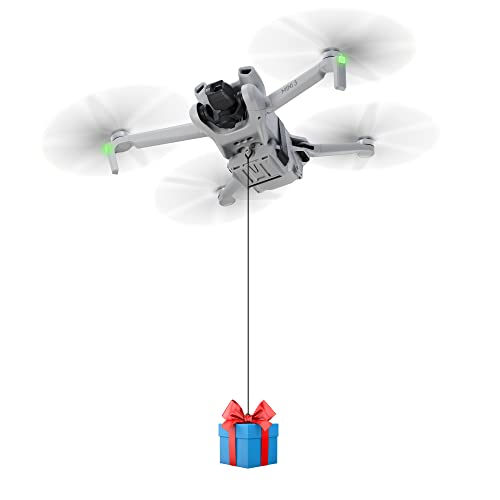 STARTRC Mini 3 Pro Airdrop-System für DJI Mini Series Drohne, Nutzlast/Lieferung/Transport Release für DJI Mini 4k/Mini 4 pro/Mini 3 Pro/Mini 3, Hochzeit Clip/Angelschnur mit Köderring Werfer