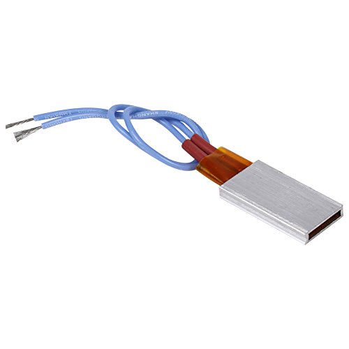 Nimomo PTC-Heizelement, Thermostatische Heizelement, AC/DC 12 V Aluminiumschale Keramik-Heizplatte Konstanttemperaturheizung 110 ℃