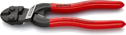 Knipex CoBolt® S Kompakt-Bolzenschneider schwarz atramentiert, mit Kunststoff überzogen 160 mm 71 01 160