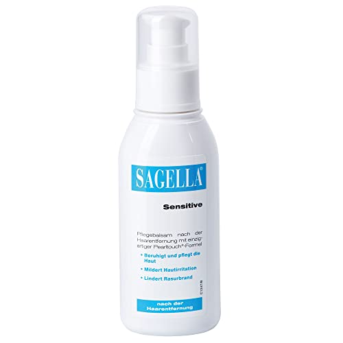 Sagella® Sensitive, Pflegebalsam für Frauen, verhindert Rasierpickel und Rasurbrand, für ein angenehmes Hautgefühl, 100 ml