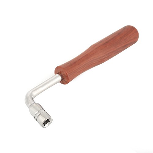 Dilwe Klavier Stimmschlüssel, L Form Edelstahl Kunststoff-Griff Hebel Square Adapter Piano Tuner Werkzeug