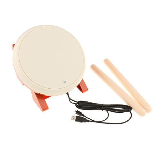 dolity Taiko Taiko-Trommel no tatsujin Controller Taiko Instrument + Stab und Halterung für Sony PS4 Slim Pro