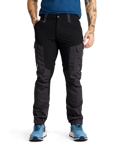 RevolutionRace Herren RVRC GP Pants, Hose zum Wandern und für viele Outdoor-Aktivitäten, Jet Black, XL