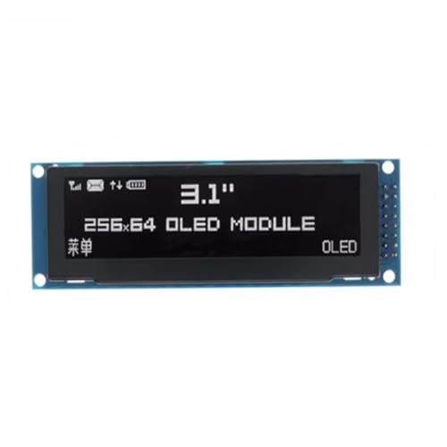 3,12 OLED-Display 256x64 SSD1322 Treiber Grafik-LCD-Modul Parallel/SPI Lötstift für /C51