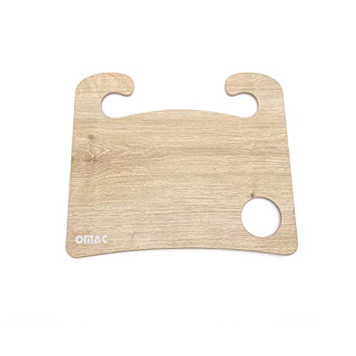 OMAC Auto Lenkradtisch Holz Autotisch Esstisch Schreibtisch Lenkradablage Camping Tisch Wohnmobil Zubehör