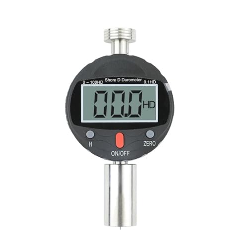 Tragbares digitales Shore-A/D-Härtemessgerät Durometer Härteprüfer mit großem LCD-Display for Gummi, Reifen Großer Messbereich(D type)