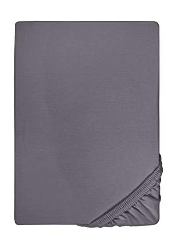 biberna Feinjersey-Spannbetttuch 0077144 Silber/grau 1x 180x200 cm - 200x200 cm