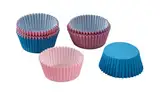 Dr. Oetker Papierbackförmchen, 50 Stück – Perfekt für Muffins, Cupcakes & Pudding, Hitzebeständig, Leichtes Ablösen, Extra Groß, Zertifiziert, 2 Jahre Garantie, Blau/Rosa