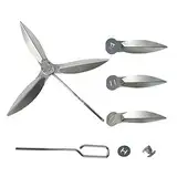 2 Set 22-1/2 Zoll One-Touch Reinigungssystem Kit für Weber Kugelgrill 57 cm Ersatzteile Kompatibel mit Weber 7444 Weber Kugelgrills Ersatzteile