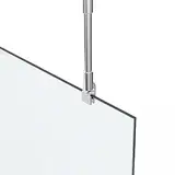 Decken Stabilisator Haltestange HS16 für Walk-In Glasdusche mit stufenloser Verstellung von 200-400 mm,Glasstärken 6-10 mm Edelstahl