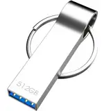 Aotvmtal USB Stick 512GB, Metall USB 3.0 Speicherstick, mit Schlüsselanhänger, High Speed USB-Flash-Laufwerk, Große Kapazität Memory Stick 512GB für Data Storage, PC, Laptop, Computer, Tablet