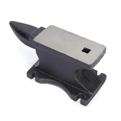 Amboss Einzelner Hornamboss 25kg Stahlamboss Geschmiedeter Robuster Schmied Juweliere Metallschmied Schmiedewerkzeug für Nieten Abflachen Schmieden Formen