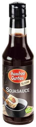 Bamboo Garden - Sushi Sojasauce , Perfekte Würzsauce zum Würzen von Sushi, Sashimi und Fischgerichten , 1 x 150 ml (Verpackungsdesign kann abweichen)