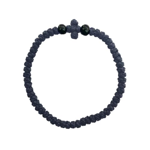 Verstellbares griechisch-orthodoxes Armband, christliches Gebetsarmband, handgewebt, europäisch-orthodoxes Armband, Kreuz, griechisch-östliches Seilknoten, orthodoxes Gebet, kleines Vodoca-Seil,