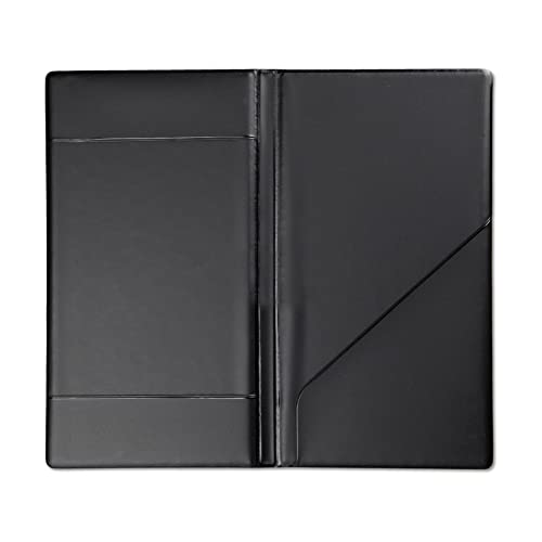 DAG Rechnungsmappe Toscana | 2 Taschen | Farbe SCHWARZ, PVC, 21.7 x 12 x 0.5 cm