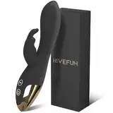 HIVEFUN Vibration für Frauen Sex Spielzeug für die Frau Vibrator, Sex Spielzeug für die Paare Vibratorensets für Frauen Klitoris Dildo mit 10 Modi, Diloschwanz für Frauen G Punkt Sex Toys für Damen