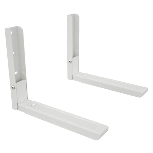 AVF EM60W-A Universal-Mikrowellen-Halterung zur Wandmontage, Weiß, Arme ausziehbar von 29,2 cm bis 45 cm, 2 Stück
