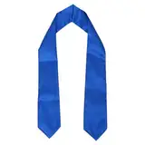 VALICLUD 1Stk Graduierungskleid Schal Abschlussschärpe Blaue Abschlussstola Junggesellin Abschluss Schärpe Abschlusskleidung Schärpe Graduierung Stahl Schärpe Unisex Junggesellenstola Satin