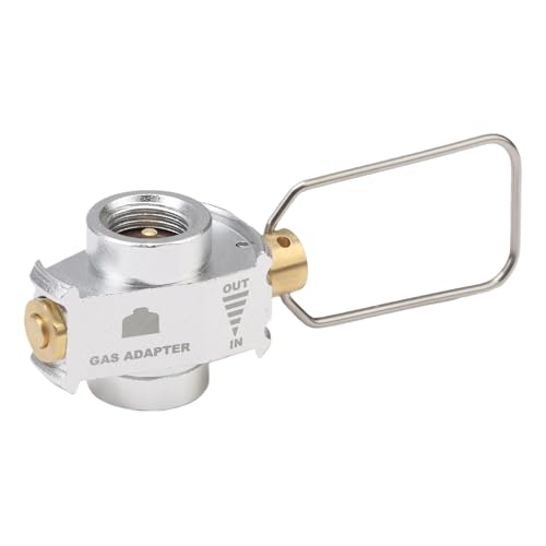 SYCSYH Gaskartuschen Adapter Gas Nachfülladapter Butan Adapter Gaskartusche Schraubventil Adapter Campingkocher Adapter Lindal Ventil Kompatibel für Butan & Propan