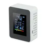 5-in-1 Umwelt-Monitor, Luftqualitätsmonitor, TVOC HCHO Temperatur-Feuchtigkeitsmesser, Formaldehyd-Temperaturfeuchtigkeit für genaue Innenerkennung