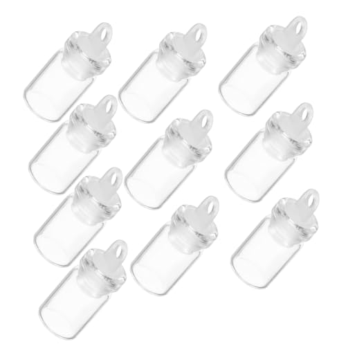 QUMIIRITY 10st Kleine Glasflaschen Wasserflasche Milchflasche Sauce Flasche Trinkflasche Einmachgläser Becher Aus Glas Glaswaren Wassergläser Klopfen Spender Flaschen- Wein Getränke Plastik