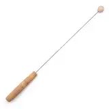 AURON Kork Tensor – Einhandrute mit Korkgriff & Holzkugel, 43 cm, inkl. Transportrolle & Anleitung