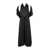 COSDREAMER Japanischer Samurai Kimono für Herren, Hakama-Uniform, traditionelles Aikido Kendo Kampfsport Kostüm(Weiß, L)