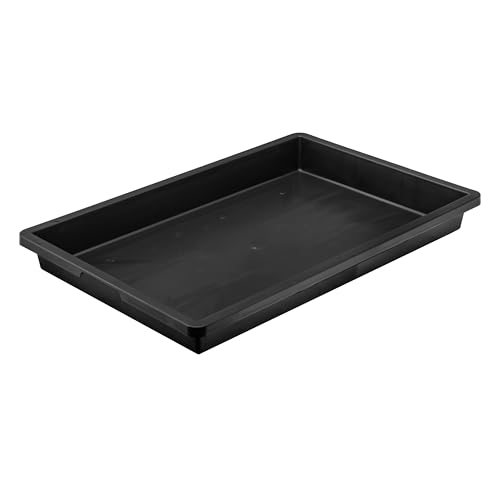 UDOPEA Profi Kunststoff Wanne flach (60 x 40 x 6,5 cm) - Pflanzschale, Wasserwanne ohne Bodenlöcher - Ideal für Pflanzen, Anzuchten, Garten (1 Stück)