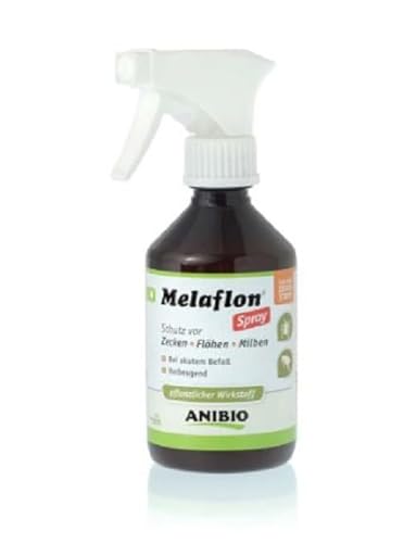 Anibio Melaflon Spray 300 ml Ungezieferbekämpfung für die direkte Anwendung auf dem Tier - für Hunde und Katzen
