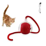 Smart Cat Toy Ball, Katzenspielzeug Ball Elektrisch Multifunktional, 2024 Neues Interaktiver Spielball mit Schwanz für Katzen, Wiederaufladbares Elektrisches Katzenspielzeug Ball für Alle Böden