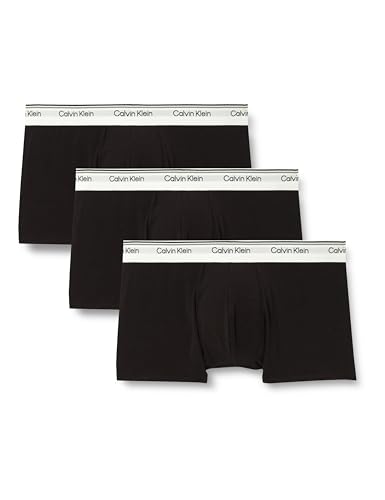 Calvin Klein Herren Surge 3Pk Low Rise Trunk, Black (Black), M