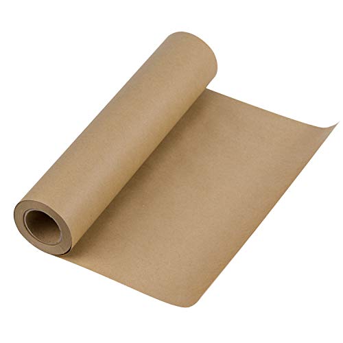 RUSPEPA Braun Kraftpapier - Natürliches Recyclingpapier, Kraftpapierrolle Ideal für Kunsthandwerk, Kunst, Kleine Geschenkverpackungen, Verpackung, Post, Versand und Pakete - 30.5 cm x 30 m