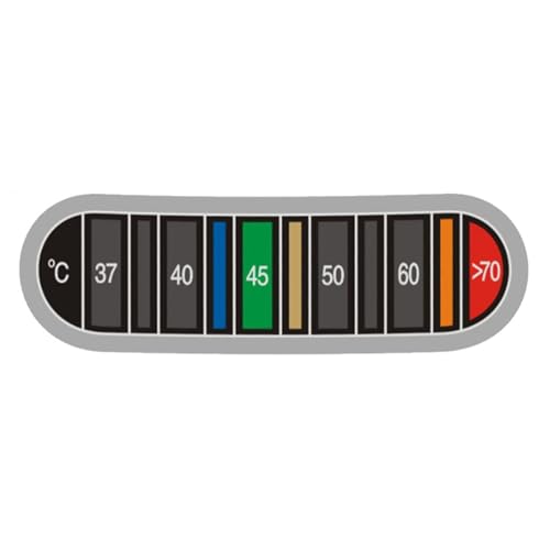 Kleben Sie auf ein Thermometerband, Aufkleber für Flaschenthermometer | Wasserdichter Aufkleber für die Temperatur der Kaffeetasse – Klebethermometer