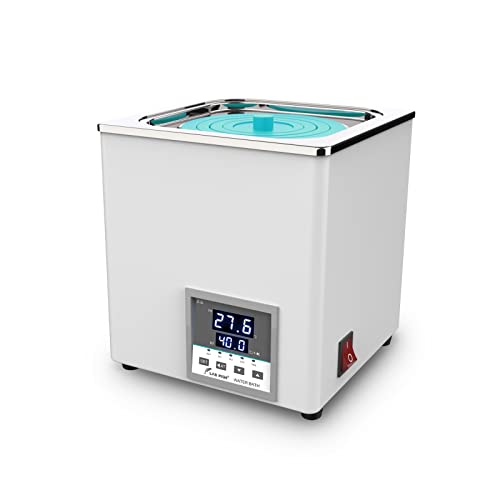 LABFISH Digitales Labor Wasserbad Water Bath 3L Capacity kommerzieller laborwasserbad Heating Devices Stainless Steel Liner mit wählbaren Öffnungen für Experiment 1 Opening