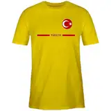 Türkei Trikot T-Shirt Herren - Fußball EM WM - Türkei Trikot Wappen | Türkiye mit Stolz | Türkisches Fan-Motiv Rundhals Kurzarm Sport T-Shirts Herren Bluse Oberteile Sommer Basic T Shirts