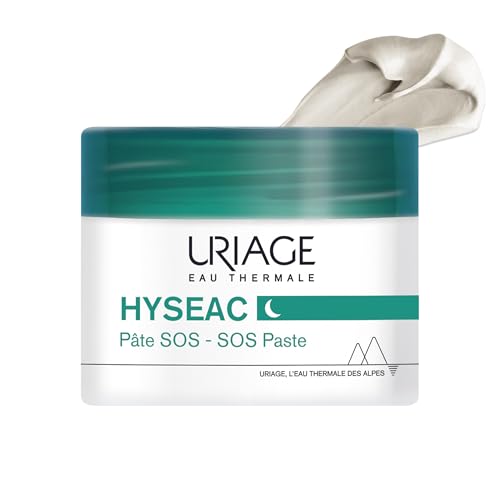 Uriage Hyseac SOS Paste lokale Pflege mit Teebaum, Zink & Grüner Tonerde - Beschleunigt die Reifung von Hautunreinheiten über Nacht & begrenzt Hautflecken - Bei Pickeln & Unreinheiten - 15g