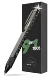 Waldstrom® 9-in-1 Taktischer Kugelschreiber mit Licht I Taktischer Stift mit Werkzeugen - ideal für Alltag & Outdoor I Tactical Pen in edler Box für perfekte Männergeschenke