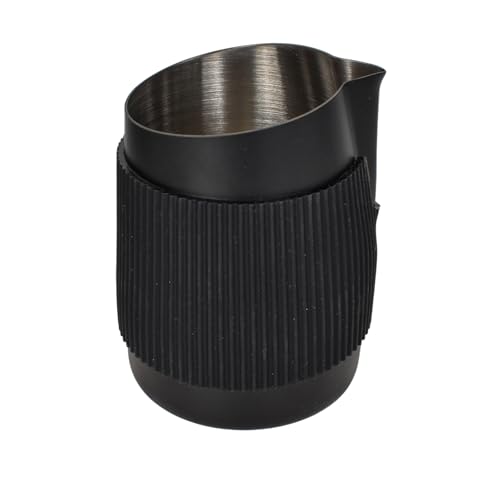 Milchkännchen Edelstahl 420ML,Kompakt ohne Griff,Barista Milchkännchen,Rostfreie Milchkanne Edelstahl für den Cappuccino und Latte Art,Sharp Ausguss