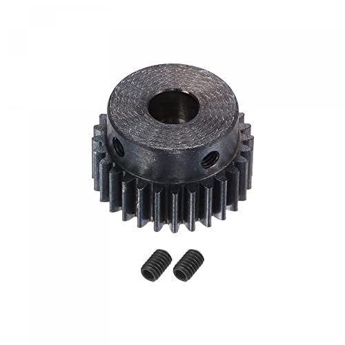 sourcing map 1Mod 28T Ritzel 8mm Bohrung aus Gehärtetem Stahl Motorzahnstange Stirnrad mit Stufe für RC Auto LKW Buggy Getriebe Antrieb