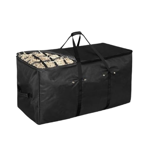 Heuballenbeutel- 400g Wasserdichte Heuballenbehälter | Leichter Heuballenlagerorganisatortasche, Oxford Heavy Duty Ballen Extra Großer Behälter, Tasche Mit Oberster Langsamer Futtermitteldesign Für Sc