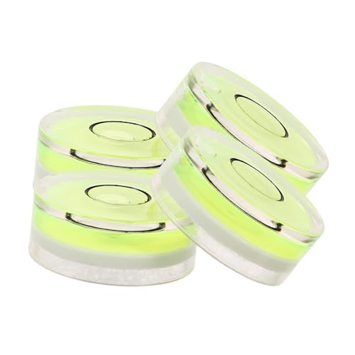 BESPORTBLE 4Stücke Stabilisator Ausgeglichene Werkzeugscheibe Für Vinyl Präziser Spirit Level Verbesserung Der Klangqualität Und Stabilität