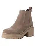 Tamaris Damen Chelsea Boot Wildleder Stiefelette M2545941 Taupe, Schuhgröße:40 EU