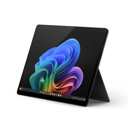 Microsoft Surface Pro | Copilot+ PC | 13” OLED Touchscreen | Snapdragon® X Elite (12 Kerne) | 16GB RAM | 256GB SSD | neuestes Modell, 11. Edition | Schwarz | exklusiv auf Amazon