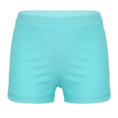 Jugaoge Mädchen Kurze Badehose Sport Badeshorts Schnell Trocknendes Schwimmshorts Wassersport Fitness Training Hotpants Hellgrün 110-116
